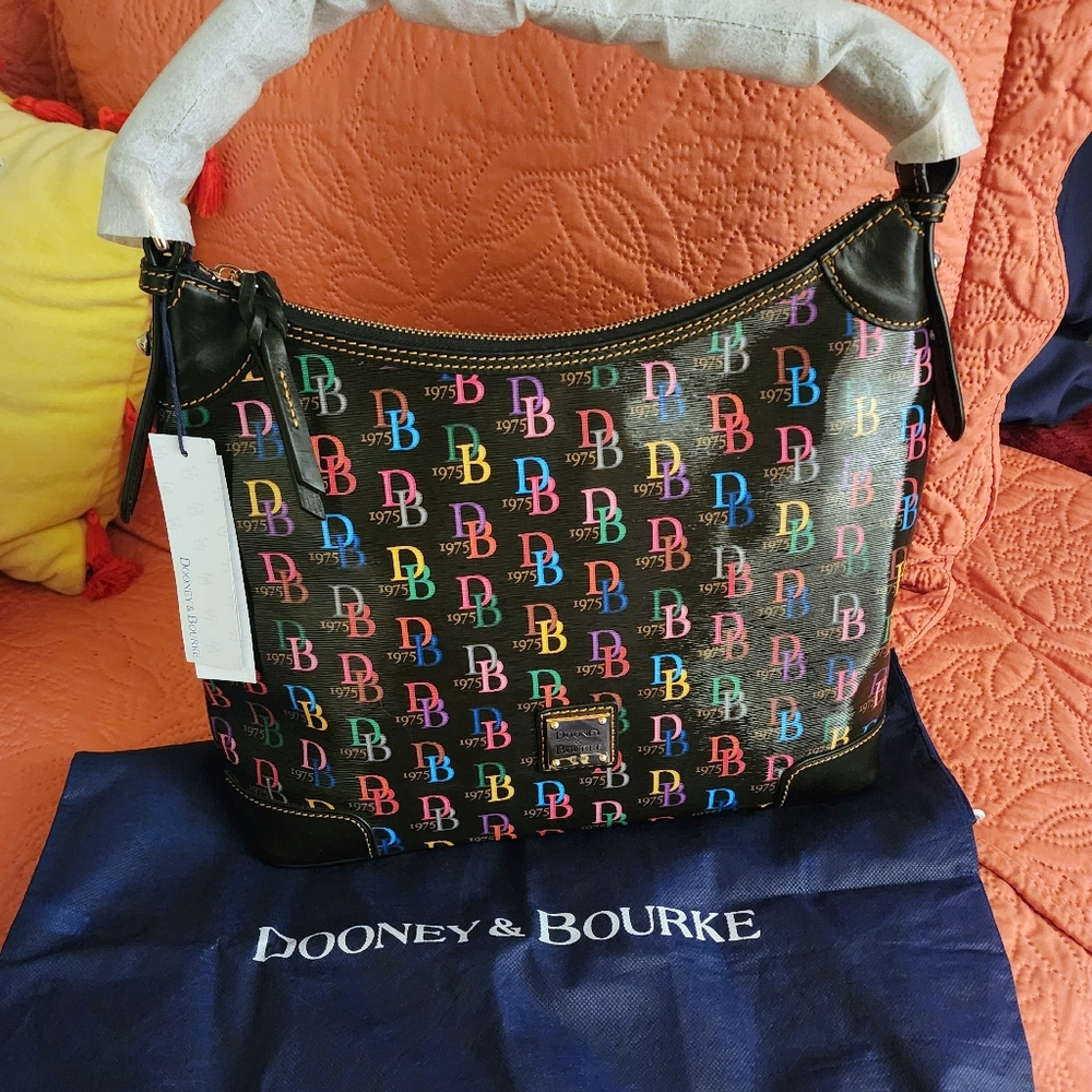 Dooney And Bourke DB75 Multi color Hobo Bag - Picture 3 of 9